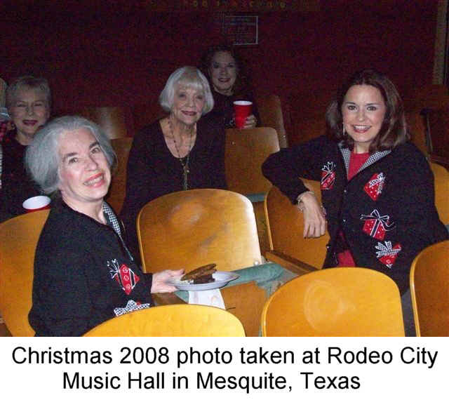 Christmas 2008 photo taken at Rodeo City Music Hall in Mesquite, Texas