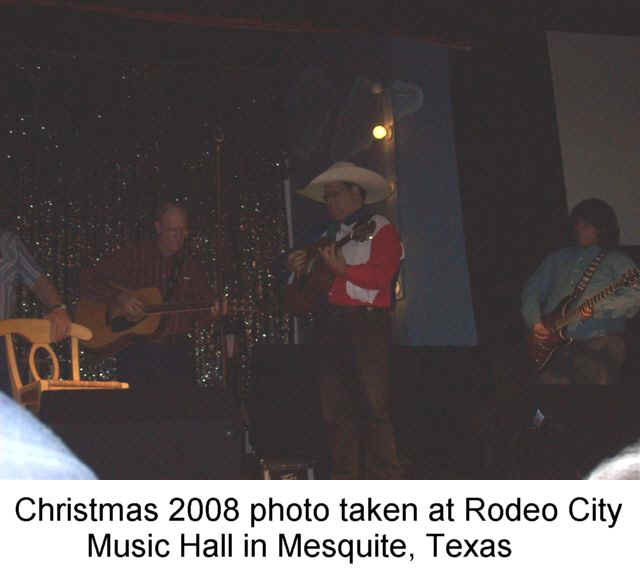 Christmas 2008 photo taken at Rodeo City Music Hall in Mesquite, Texas