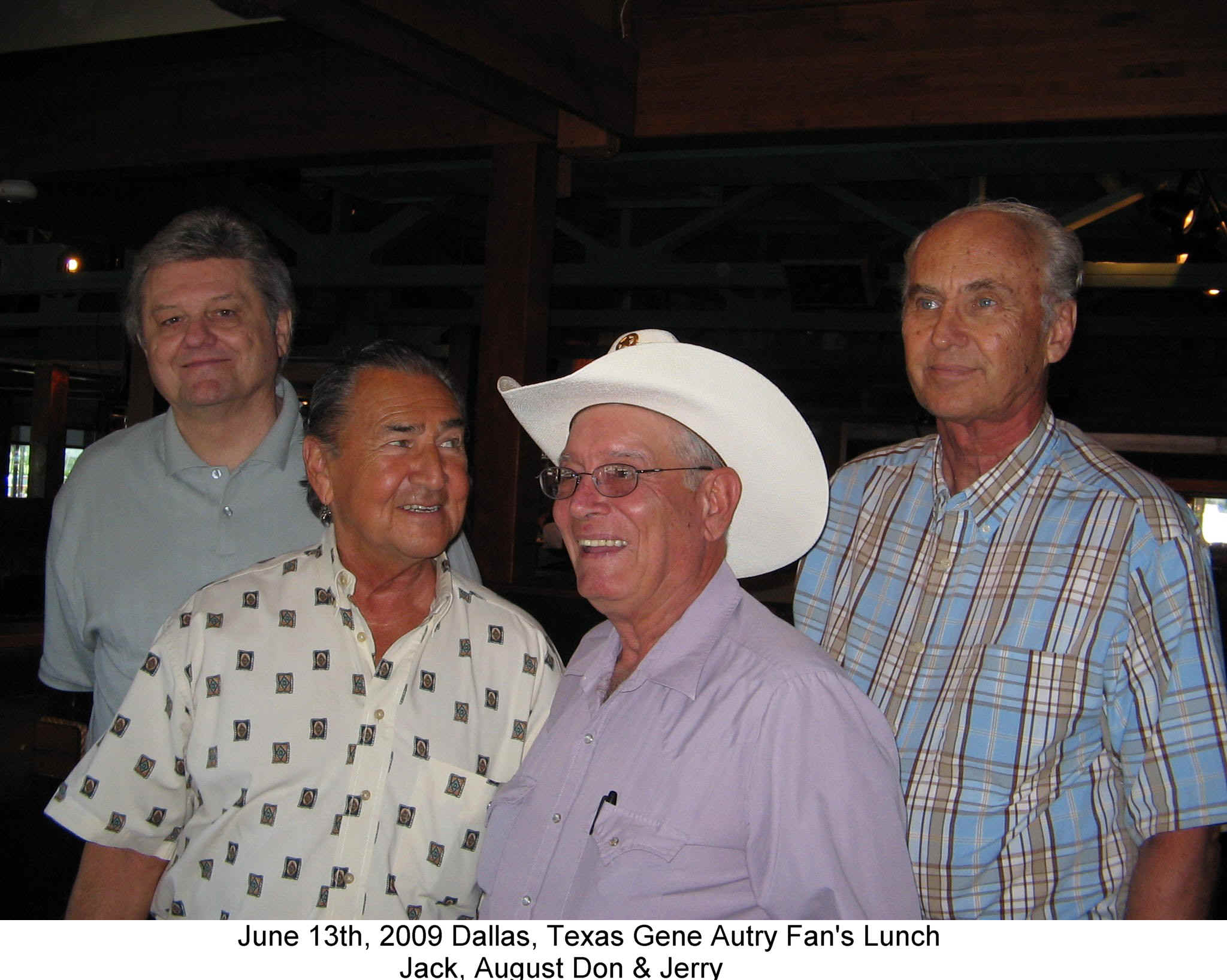 ** June 2009 Dallas, Texas Gene Autry Fans Lunch **