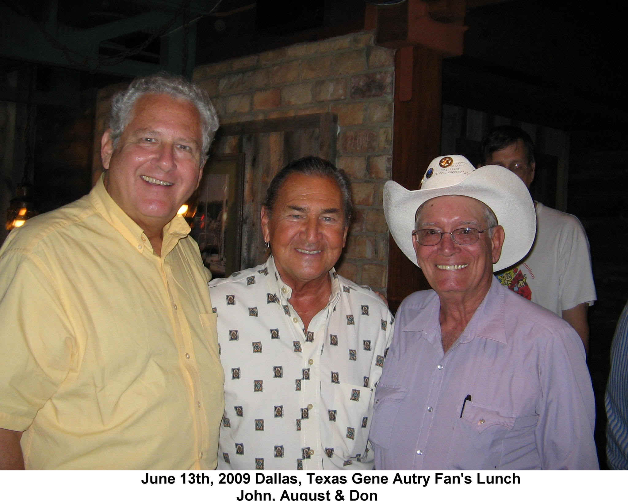 ** June 2009 Dallas, Texas Gene Autry Fans Lunch **