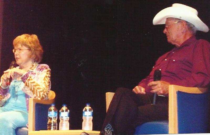 Cheryl Rogers and Don Reynolds at Allen Public Library