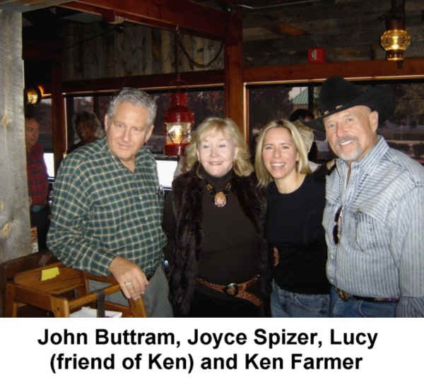John Buttram, Joyce Spizer, Lucy (friend of Ken) and Ken Farmer